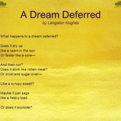 Deferred langston hughes dream poem reading