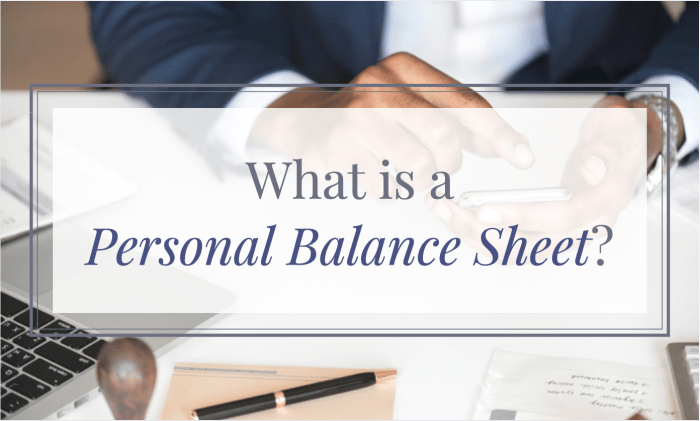 Brenda created this personal balance sheet