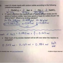 Limiting reactant and percent yield worksheet